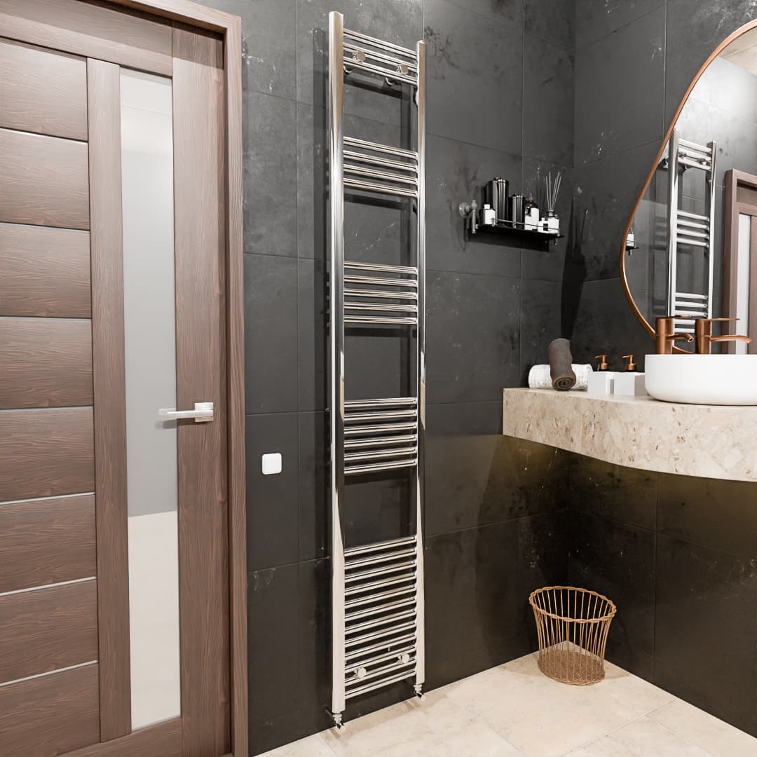 Pozo Towel Warmer Straight 300x1800  CHROME