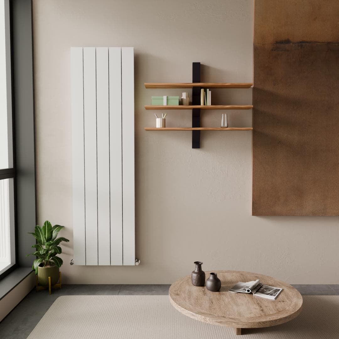 Cordoba Aluminium Design Radiator, 470x1800, Vertical, WHITE