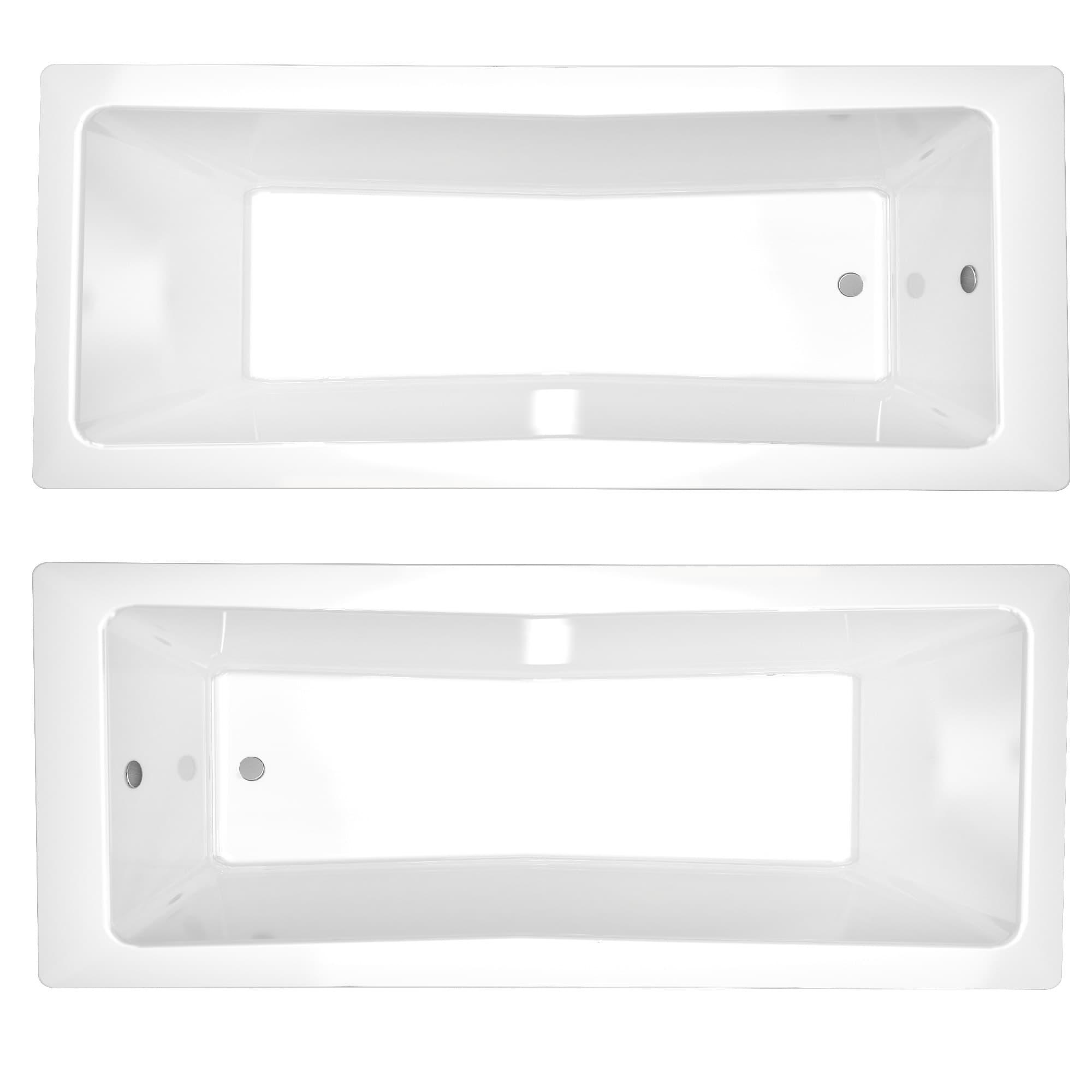 Granada 1400x700mm Single Ended Square Acrylic Bath