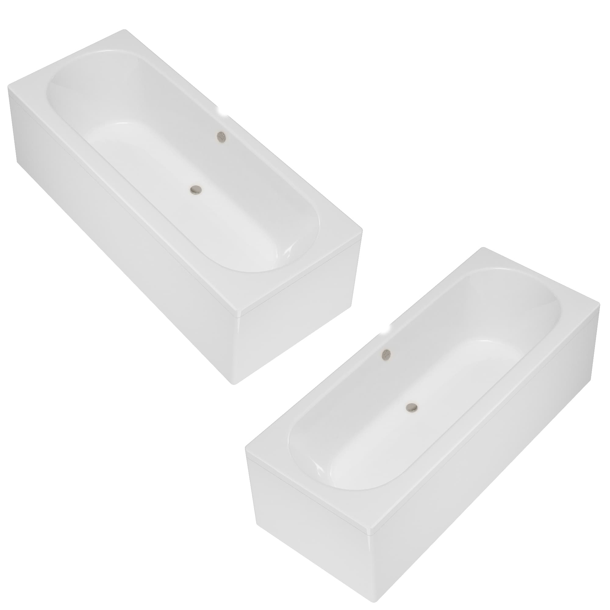 Sardunya 1400x700mm Single Ended Square Acrylic Bath