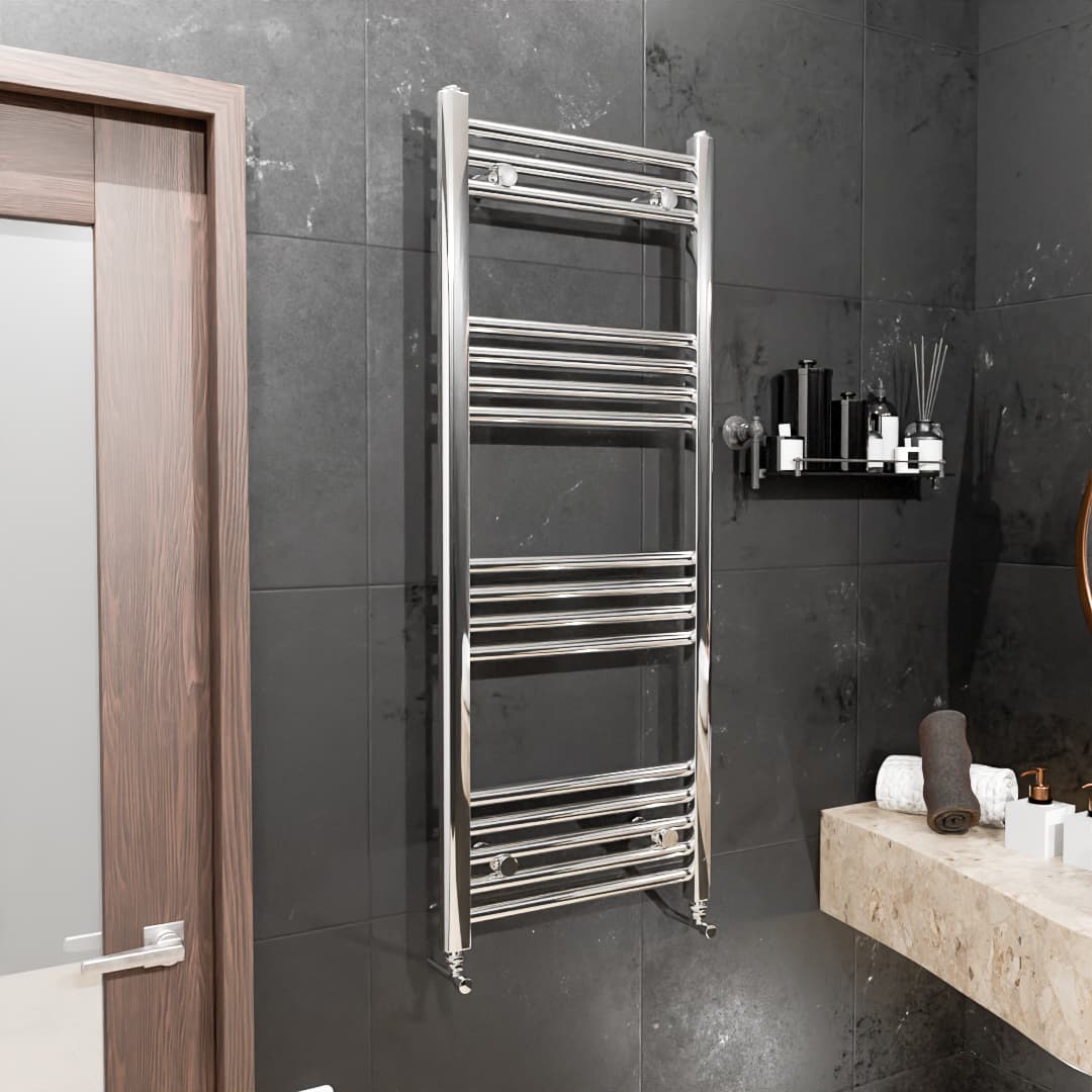 Pozo Towel Warmer Straight 400x1000 CHROME