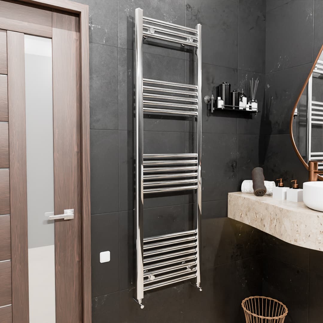 Pozo Towel Warmer Straight 400x1400 CHROME