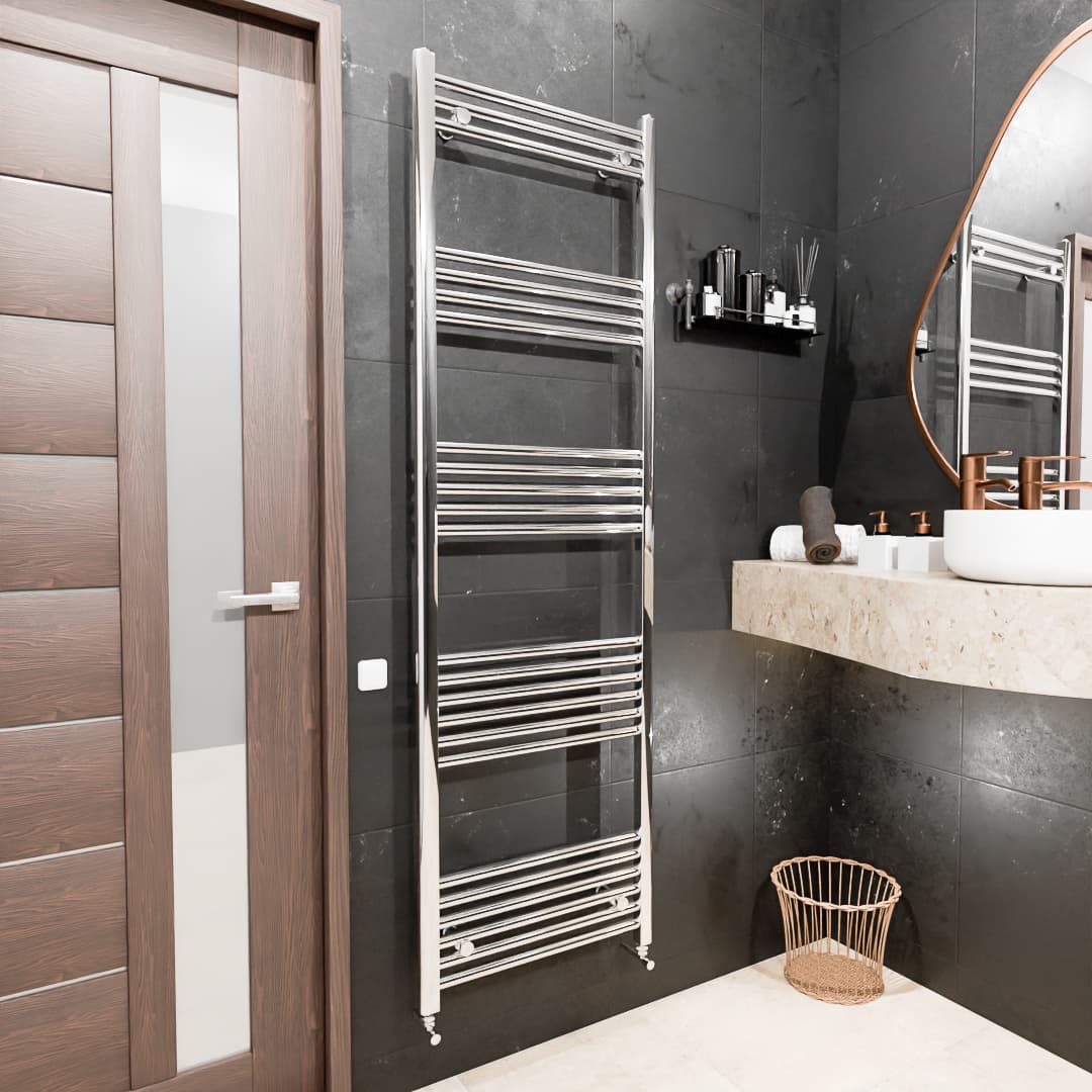 Pozo Towel Warmer Straight 500x1600 CHROME