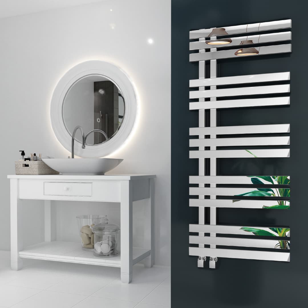 Azra Steel Designer Towel Warmer 500x1200 Polished