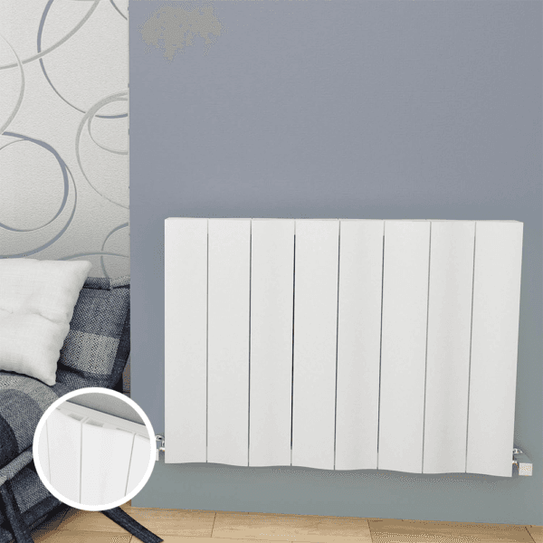 Faro Aluminium Design Radiator, Double, 600x615, Horizontal, WHITE