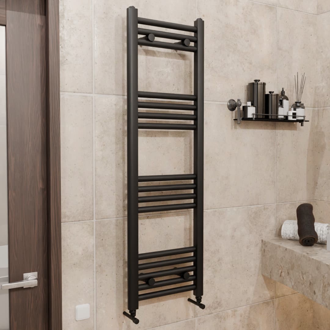 Pozo Towel Warmer Straight 300x1000 MATTE BLACK