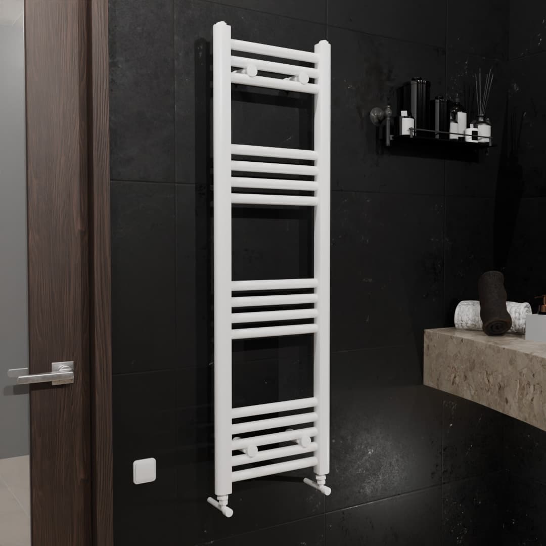 Pozo Towel Warmer Straight 300x1000 WHITE