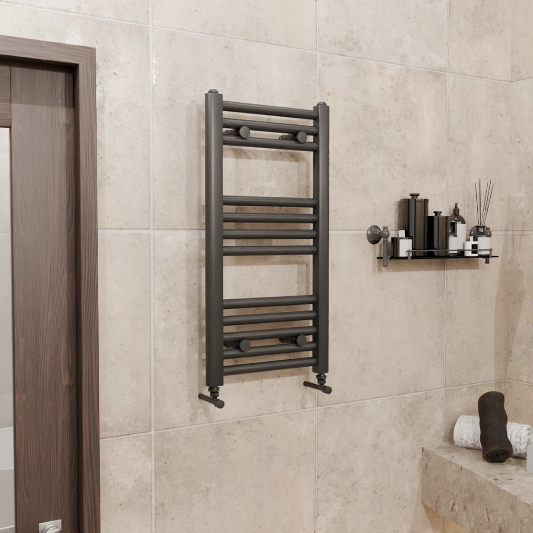Pozo Towel Warmer Straight 300x700 MATTE ANTHRACITE