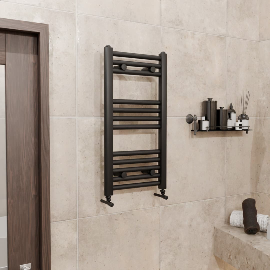 Pozo Towel Warmer Straight 300x700 MATTE BLACK