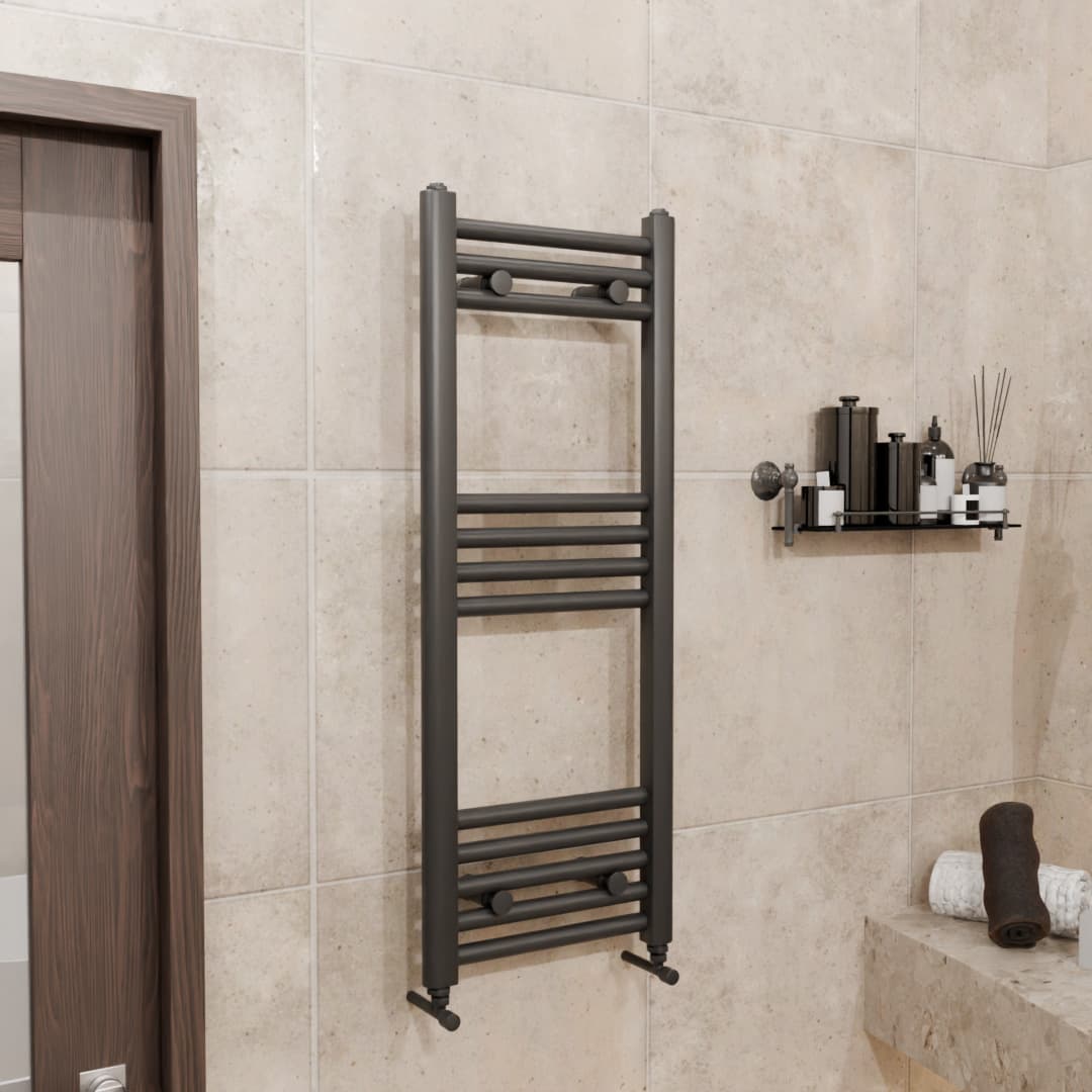 Pozo Towel Warmer Straight 300x800 MATTE ANTHRACITE