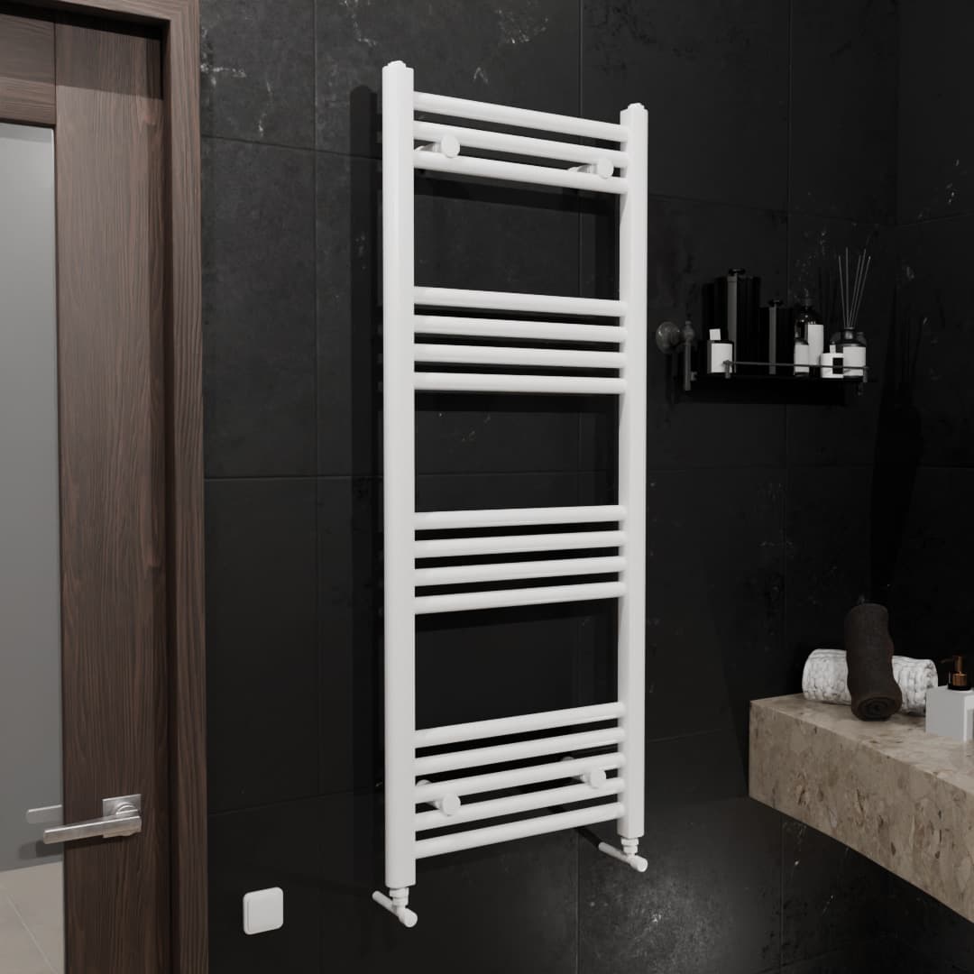 Pozo Towel Warmer Straight 400x1000 WHITE