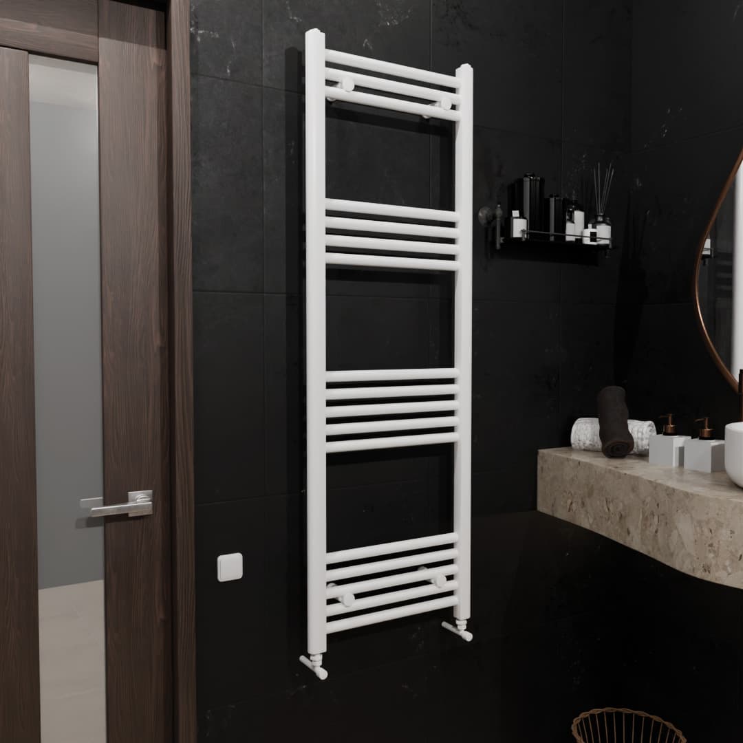 Pozo Towel Warmer Straight 400x1200 WHITE