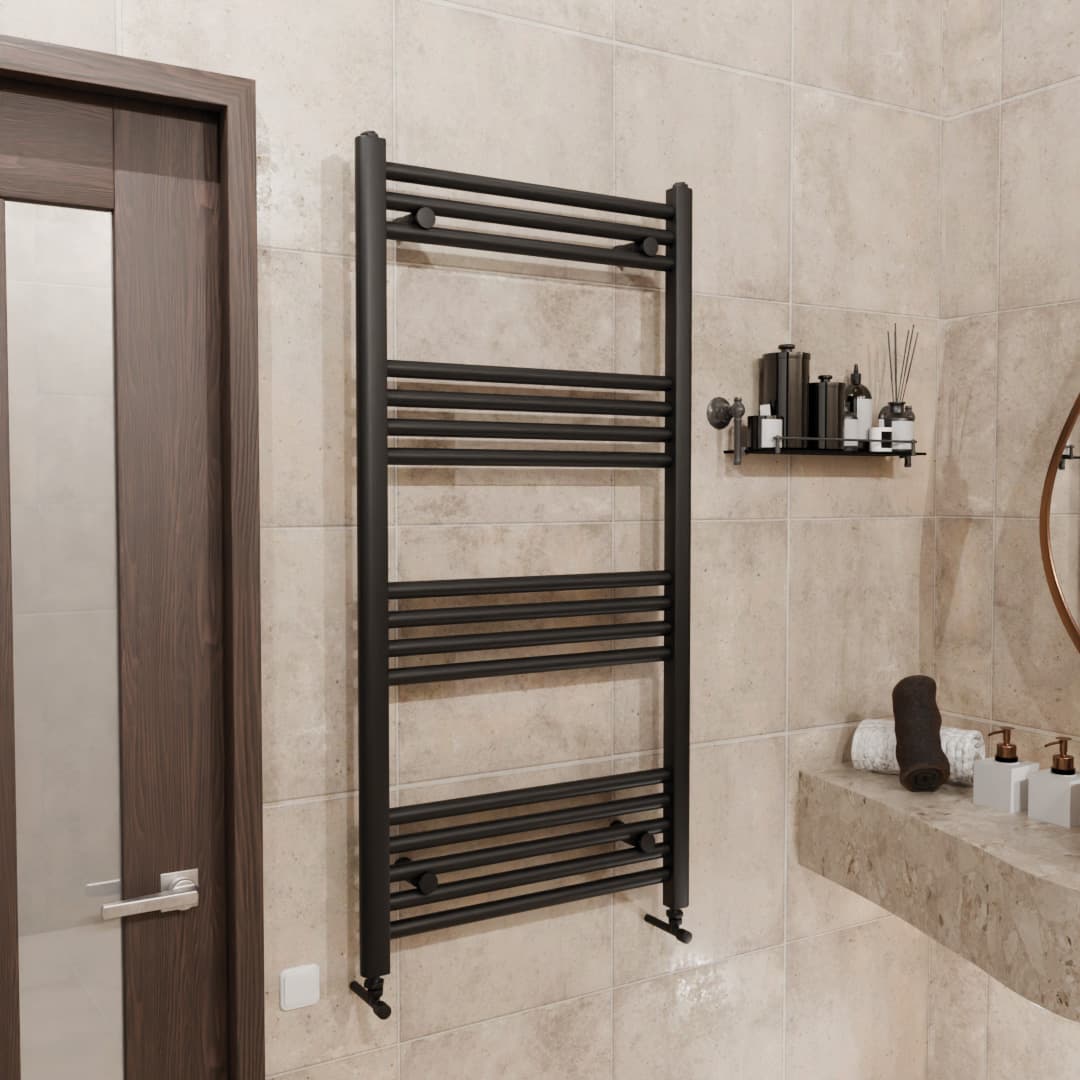 Pozo Towel Warmer Straight 500x1000 MATTE BLACK