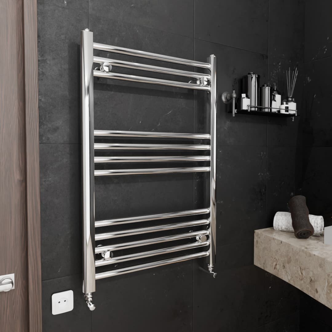 Pozo Towel Warmer Straight 500x800 CHROME