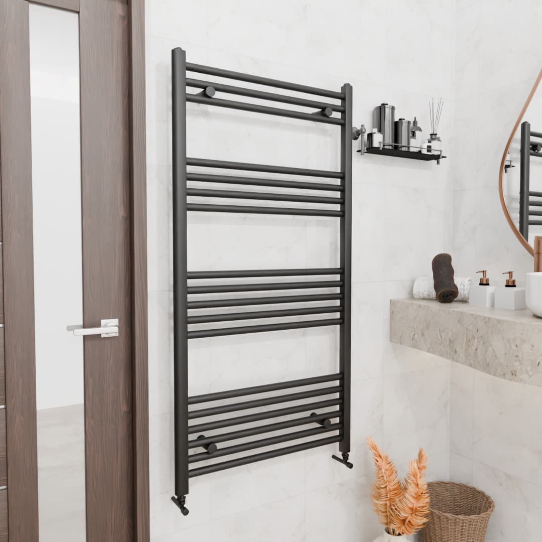 Pozo Towel Warmer Straight 600x1200 MATTE BLACK