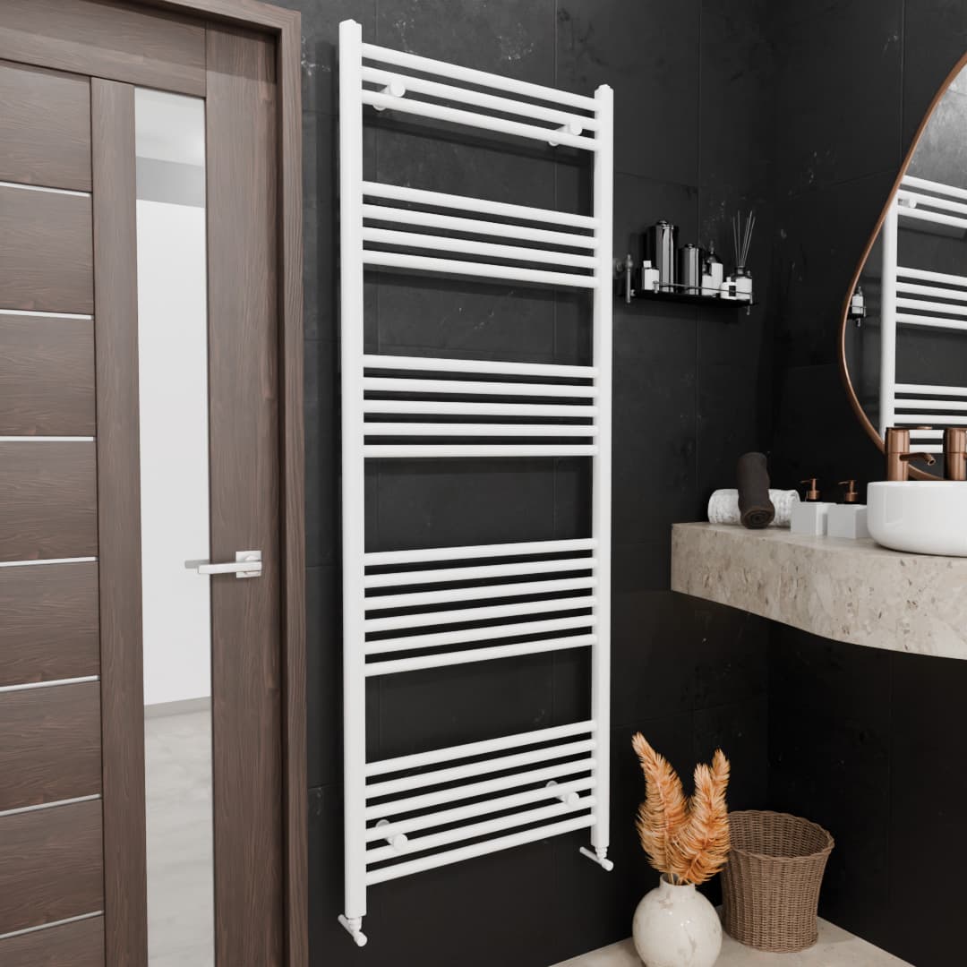 Pozo Towel Warmer Straight 600x1600 WHITE