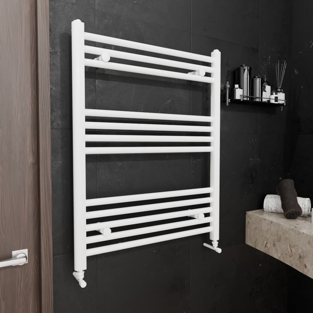 Pozo Towel Warmer Straight 600x800 WHITE