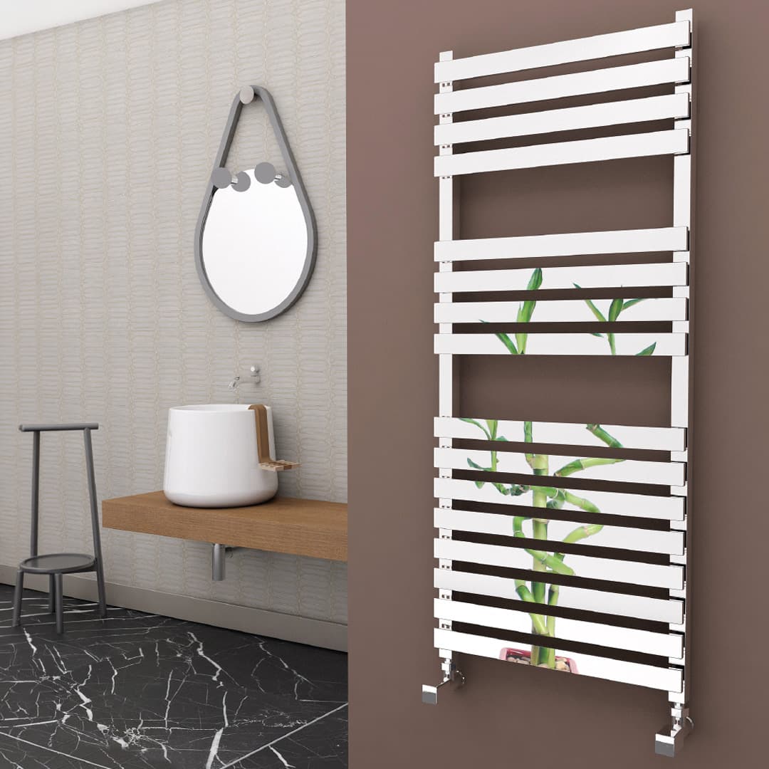 Braga Steel Designer Towel Warmer 500x1200 Polished