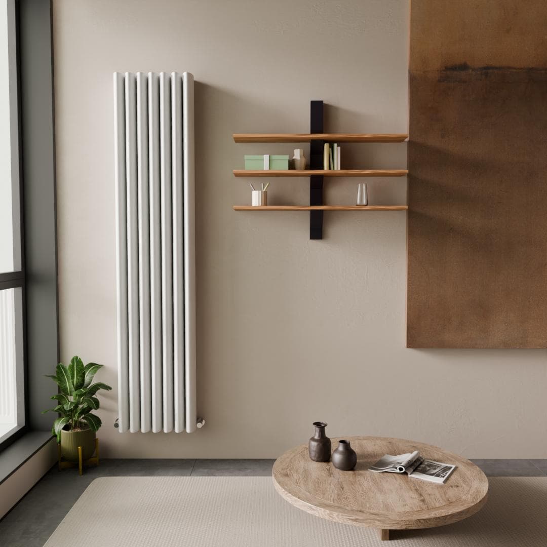 Dina Aluminium Design Radiator, 280x1800, Vertical, WHITE