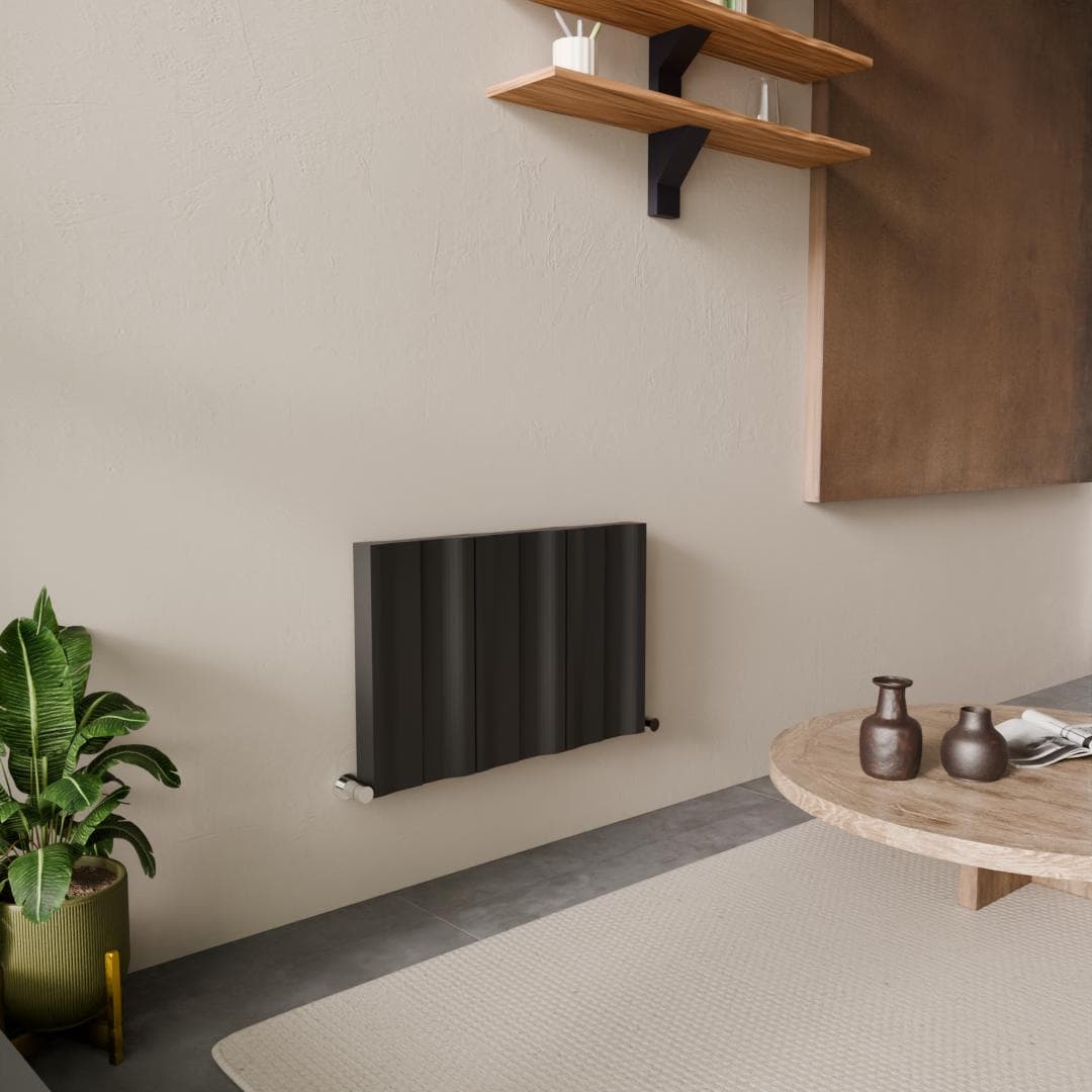 Faro Aluminium Design Radiator, Single, 600x1233, Horizontal, ANTHRACITE