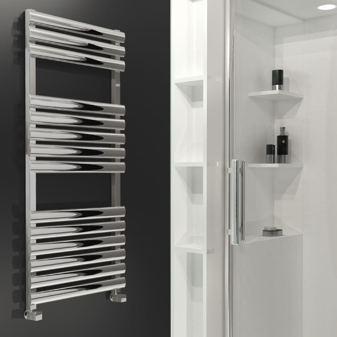 Laro Stainless Steel Towel Warmer 500x795 Polished Chrome
