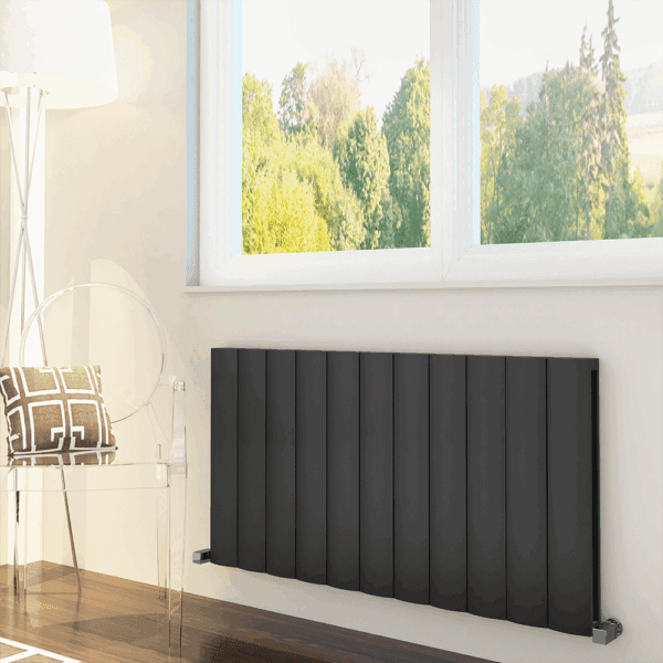 Lugo Aluminium Design Radiator, Double, 600x512, Horizontal, ANTHRACITE
