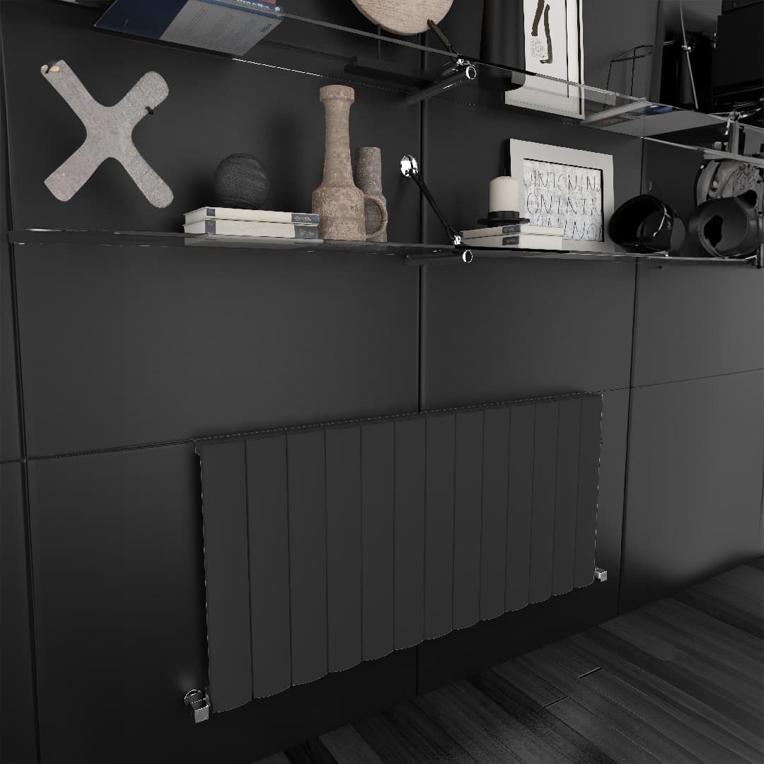 Malaga Aluminium Design Radiator, 600x1230, Horizontal, ANTHRACITE