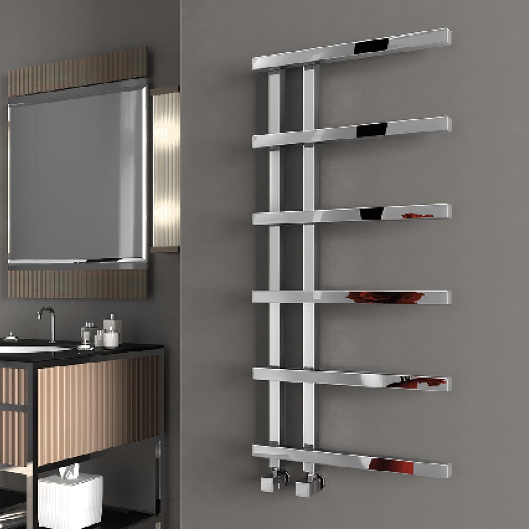 POTENZA Steel Designer Towel Warmer 500x1000 CHROME