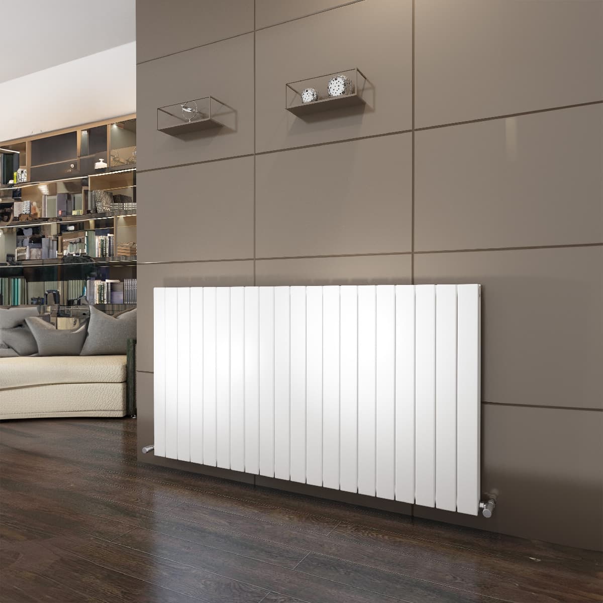 Vigo Steel Design Radiator Single 600x1254 White